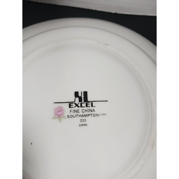 Excel Fine China Southampton 223 Soup Salad Bowl ©1993 Vintage - Picture 2 of 4
